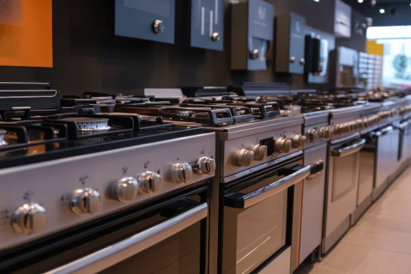 variedade de tipos de fogão